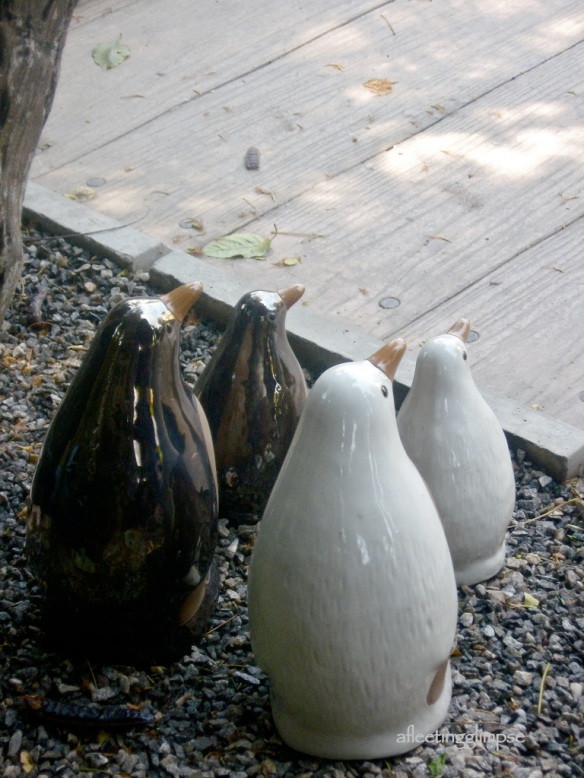 stone penguins